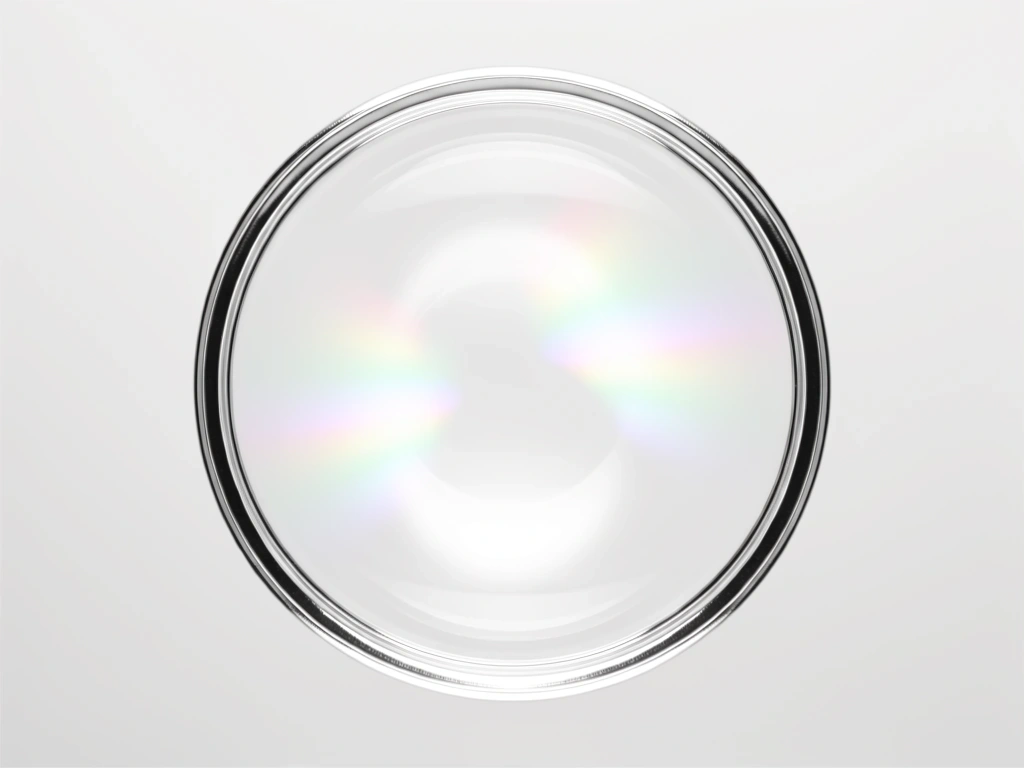 Lichtbrechung durch eine hochwertige Linse